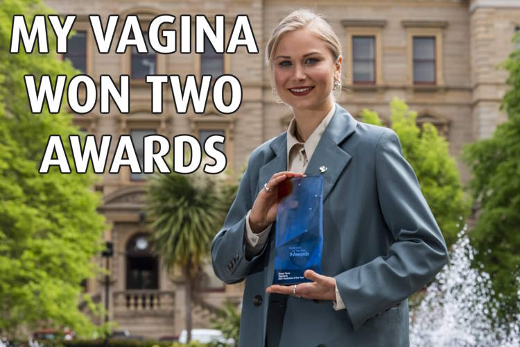 Australian of the year grace tame and the award won by her vagina