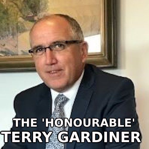 Chief Magistrate Terry Gardiner, retired now, spent his career covering for other corrupt Queensland Magistrates. The term Honourable is often applied to his name, but we have no idea why