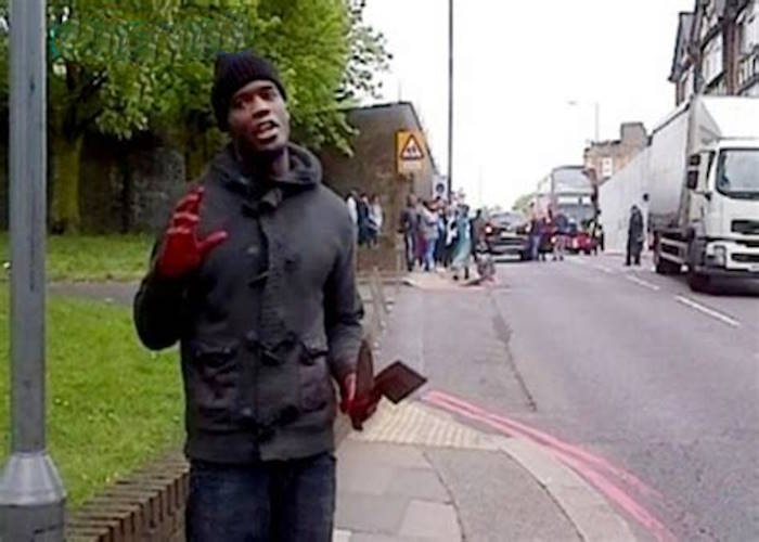 This man who never should have been in England ran over a random white man then cut his head off in the street