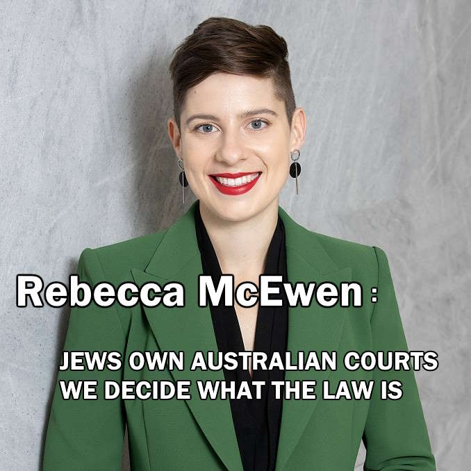 Rebecca McEwen posing for her barristers photo, concealing her evil intent