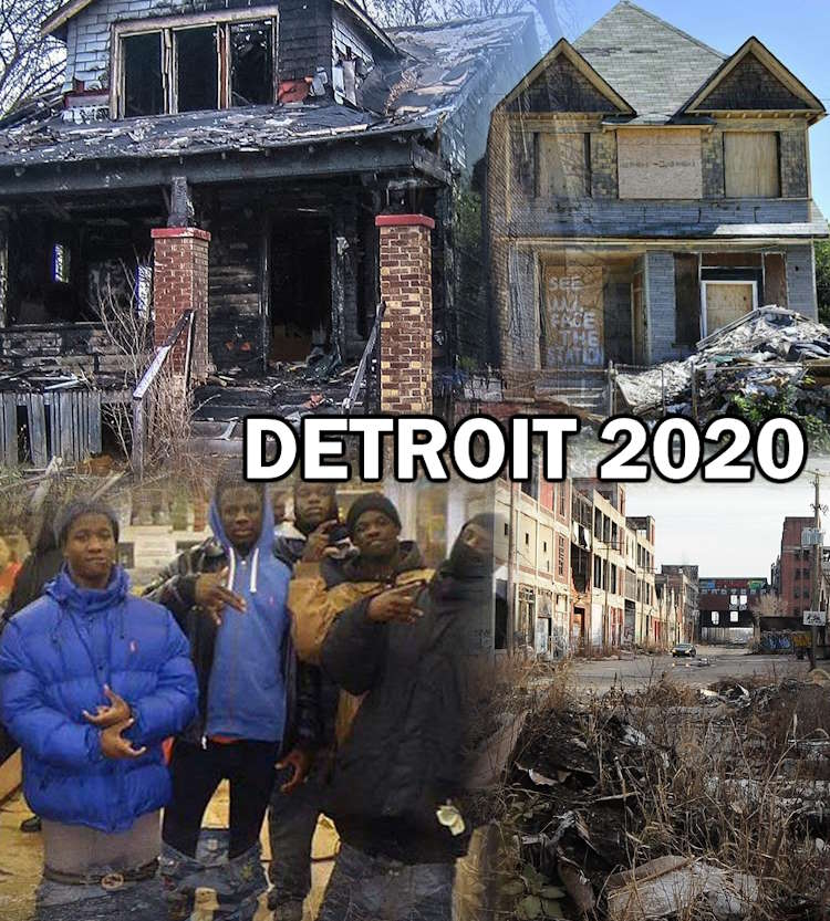 This is detroit in 2020. The whole city looks like this. The cause of this decay is plainly obvious